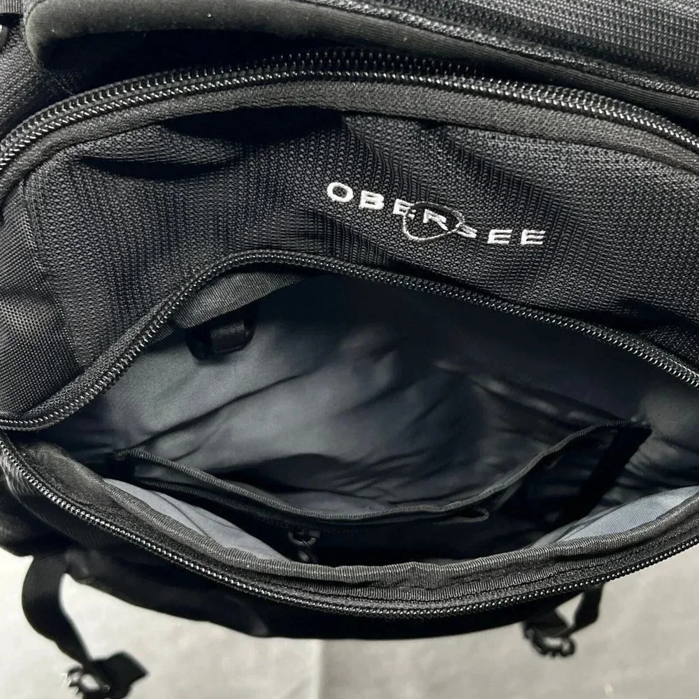 Obersee Oslo Waterproof Diaper Bag Backpack Black